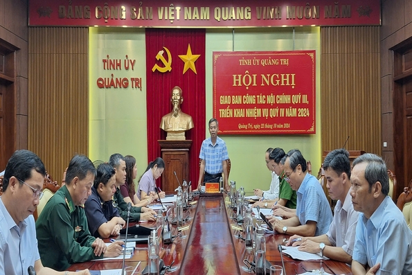 Giao ban công tác nội chính quý III/2024