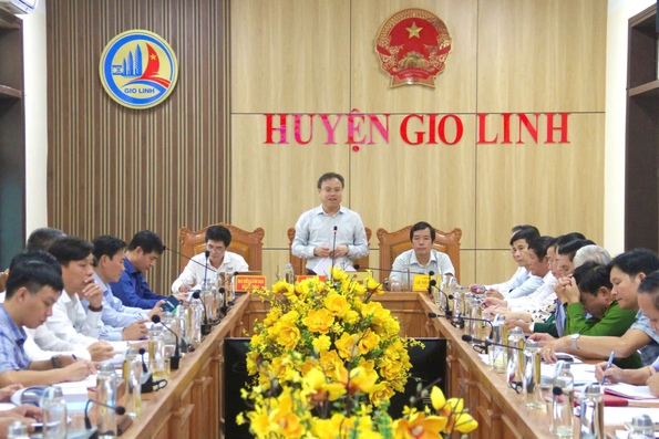 UBND tỉnh nghe báo cáo đồ án Quy hoạch xây dựng vùng huyện Gio Linh đến năm 2040, định hướng đến năm 2050