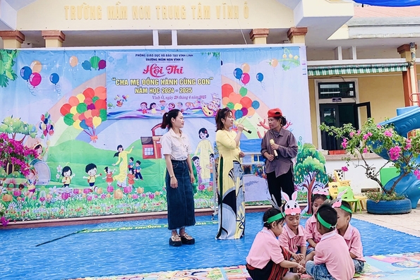 Nỗ lực đạt chuẩn quốc gia của Trường Mầm non công lập Vĩnh Ô