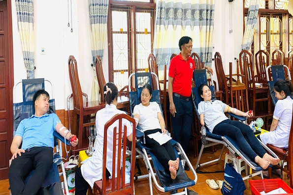 Triệu Phong: Ngày hội hiến máu tình nguyện thu được 210 đơn vị máu