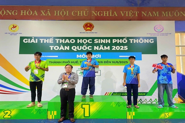 Nam sinh Quảng Trị mang về 3 huy chương tại Giải Thể thao học sinh phổ thông toàn quốc năm 2025