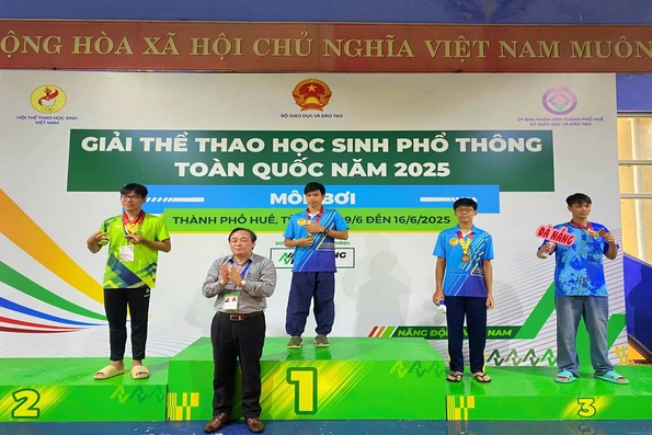 Nam sinh Quảng Trị mang về 3 huy chương tại Giải Thể thao học sinh phổ thông toàn quốc năm 2025