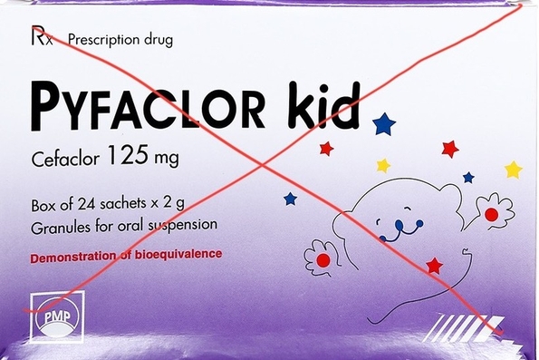 Thu hồi thuốc Pyfaclor Kid do không đạt chất lượng