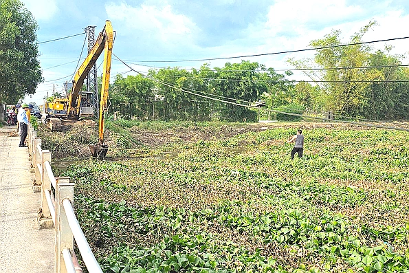 Nan giải tìm cách xử lý bèo lục bình trên sông